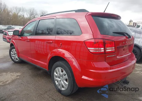 2018 Dodge Journey Se z USA, uszkodzony, nr VIN 3C4PDCAB3JT443560